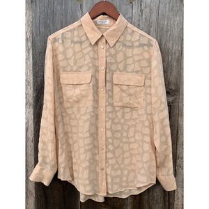 Equipment Silk Savanna Shirt in Natural Leopard